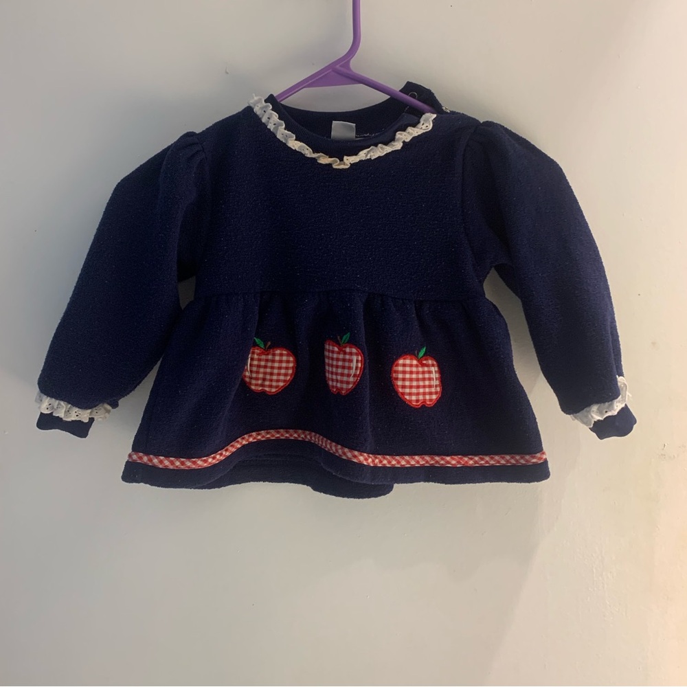 Small Steps Apple Fleece Sweater Size 24 Months